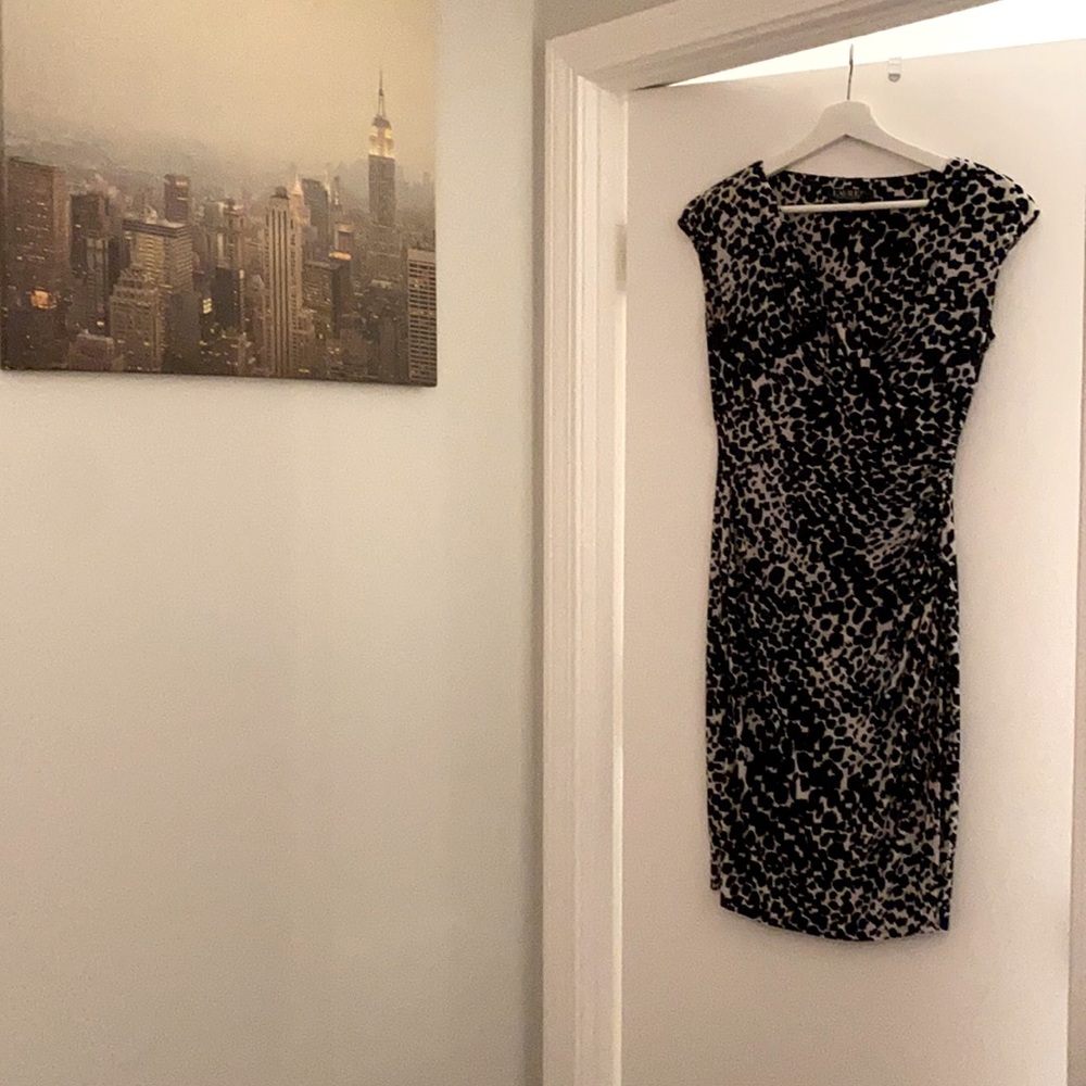 Faux wrap, flattering cut - great for work or a night out